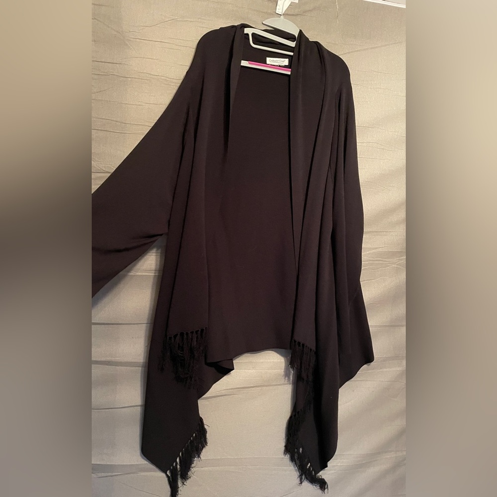 Coldwater Creek Tassel Long Cardigan